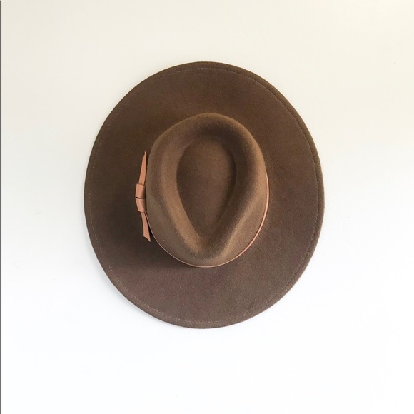 Universal Thread Accessories - Brown wool Panama hat